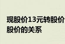 现股价13元转股价17元什么意思 正股价和转股价的关系