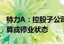 特力A：控股子公司收到听证通知可能进入清算或停业状态
