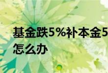 基金跌5%补本金5% 基金一直跌本金跌完了怎么办
