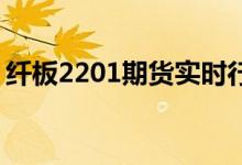 纤板2201期货实时行情 纤板期货怎么没人做