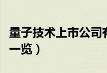 量子技术上市公司有哪些（相关上市公司龙头一览）