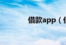 借款app（借款app哪个好）