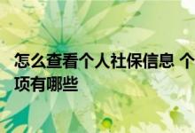 怎么查看个人社保信息 个人社保怎么交交个人社保的注意事项有哪些 