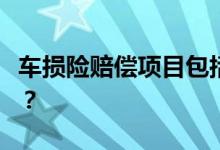 车损险赔偿项目包括哪些，车险赔偿哪些项目？
