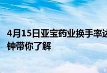 4月15日亚宝药业换手率达2.71%亚宝药业股票行情分析5分钟带你了解