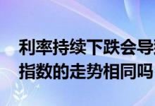 利率持续下跌会导致股价下跌吗 利率和股票指数的走势相同吗