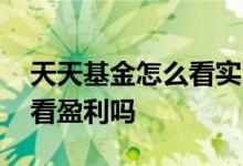 天天基金怎么看实时涨跌 天天基金可以实时看盈利吗