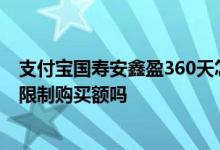 支付宝国寿安鑫盈360天怎么样 支付宝中国寿安鑫盈360天限制购买额吗