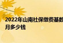 2022年山南社保缴费基数及比例 2022年山南社保缴费一个月多少钱 
