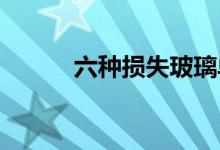 六种损失玻璃单独破碎险不承担