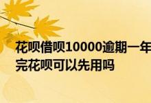 花呗借呗10000逾期一年会上门吗 花呗和借呗都逾期了 还完花呗可以先用吗