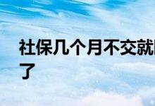社保几个月不交就断保了 卡里的钱会不会没了 