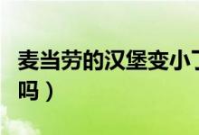 麦当劳的汉堡变小了（你买汉堡有发现缩水了吗）