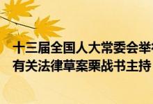 十三届全国人大常委会举行第一百二十一次委员长会议审议有关法律草案栗战书主持