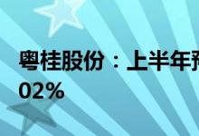 粤桂股份：上半年预计净利同比增长258%-302%