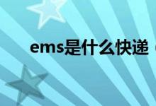 ems是什么快递（ems快递费贵不贵）