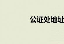 公证处地址（公证处性质）