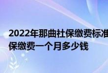 2022年那曲社保缴费标准基数及比例一览表 2022年那曲社保缴费一个月多少钱 
