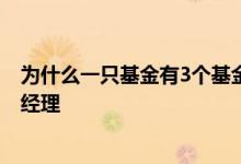 为什么一只基金有3个基金经理 为什么一只基金要两个基金经理