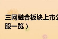 三网融合板块上市公司有哪些（三网融合概念股一览）