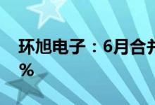 环旭电子：6月合并营业收入同比增加48.05%