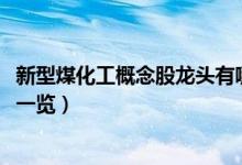 新型煤化工概念股龙头有哪些（2022年新型煤化工板块股票一览）