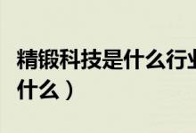 精锻科技是什么行业的（精锻科技所属行业是什么）