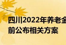 四川2022年养老金调整方案 最新消息7月底前公布相关方案 