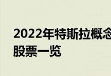 2022年特斯拉概念股龙头有哪些特斯拉概念股票一览