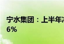宁水集团：上半年净利润同比预减59.2%到66%