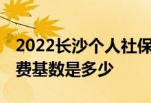2022长沙个人社保多少钱一个月 长沙社保缴费基数是多少 