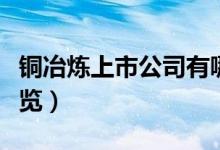 铜冶炼上市公司有哪些（相关上市公司龙头一览）