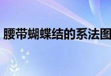 腰带蝴蝶结的系法图解（腰带蝴蝶结的系法）