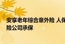 安享老年综合意外险 人保 史带安享中老年意外险由什么保险公司承保