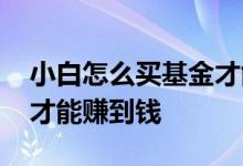小白怎么买基金才能赚到钱 小白怎么买基金才能赚到钱