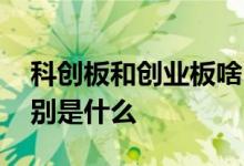 科创板和创业板啥区别 科创板和创业板的区别是什么