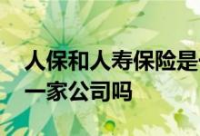 人保和人寿保险是一家吗 人保和人寿保险是一家公司吗