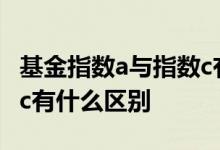 基金指数a与指数c有何区别 基金指数a和指数c有什么区别