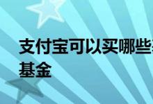 支付宝可以买哪些基金 支付宝里可以买什么基金