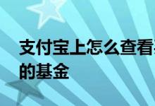 支付宝上怎么查看买的基金 支付宝如何看买的基金