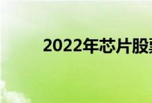 2022年芯片股票龙头股有哪些（）