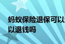 蚂蚁保险退保可以退多少钱 蚂蚁保险退保可以退钱吗