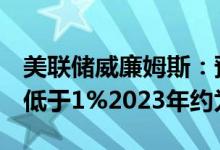 美联储威廉姆斯：预计2022年的GDP增速将低于1%2023年约为1.5%