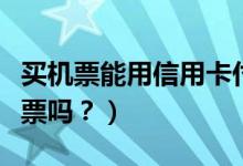 买机票能用信用卡付款吗（用信用卡可以买机票吗？）