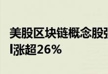 美股区块链概念股强势上扬MarathonDigital涨超26%