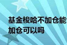 基金梭哈不加仓能亏完本金吗 买完基金后不加仓可以吗