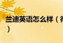 兰迪英语怎么样（彻底解决孩子英语启蒙问题）