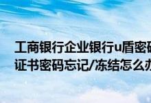 工商银行企业银行u盾密码忘了怎么办 工商银行：企业U盾证书密码忘记/冻结怎么办