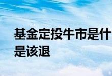 基金定投牛市是什么意思 基金定投牛市是不是该退