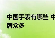 中国手表有哪些 中国银行：哪个网站手表品牌众多